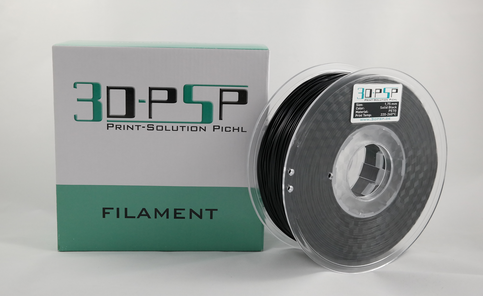 3DPSP HT-PETG Filament - Solid Black - 1.75mm - 1Kg