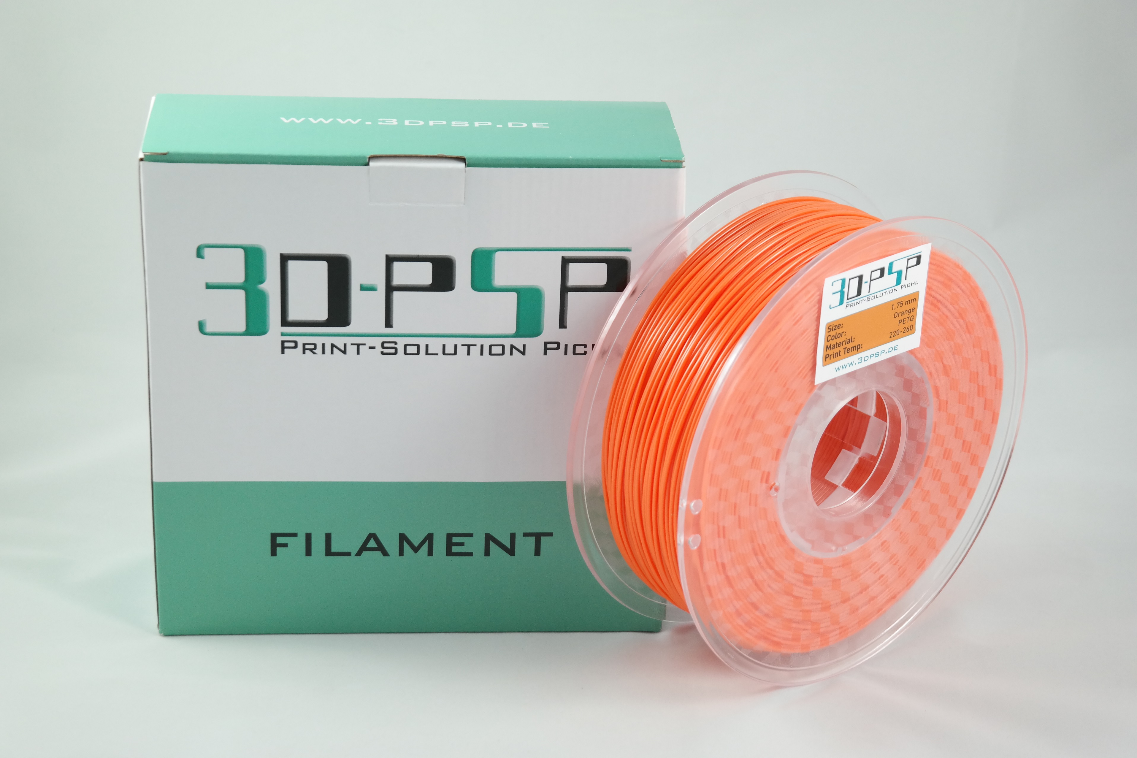 3DPSP PETG Filament  - Solid Orange - 1.75mm - 1Kg